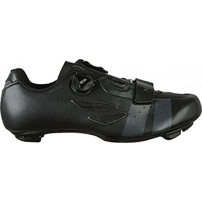 Lake Cycling CX176-X Wide Road Cycling Shoes Men's Black Grey 46