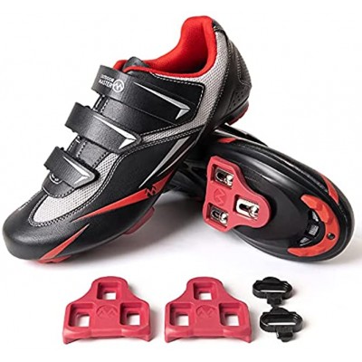OutdoorMaster Cycling Shoes Unisex Cycling Riding Shoes Road Bike Shoes with 2 Cleat Compatible with Indoor Pedal of Delta SPD Look X-Track Outdoor for Men Women Racing Bicycle Shoes