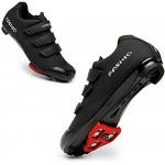Womens Mens Cycling Shoes with Delta Cleats Non-Slip MTB Road Bike Shoes Peloton Bike SPD Lock Pedal Riding Shoes Indoor Outdoor