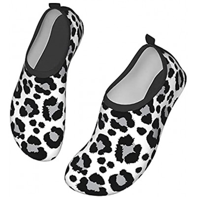 Brown Cheetah Stripes Beach Water Shoes Quick-Dry Aqua Yoga Socks ClassicBarefoot Shoes for Women Men