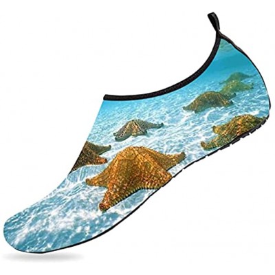 Mens Womens Starfish Water Shoes Barefoot Quick-Dry Aqua Socks Beach Swim Surf Yoga Shoes