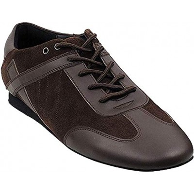 Men's Ballroom Latin Salsa Sneaker Dance Shoes Leather SERO106BBXEB Comfortable Very Fine Bundle of 5