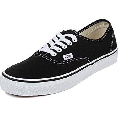 Vans Classic Authentic Black Canvas Skate Shoes Black 6 DM US