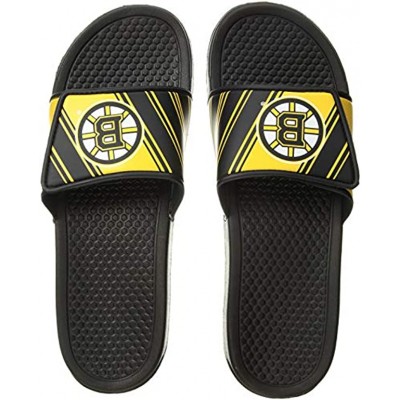 FOCO Men's NHL Team Logo Sport Shower Legacy Slide Flip Flop Sandals