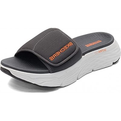 Skechers Men's Max Cushioning Slide-Athletic Adjustable Performance Sandal Sneaker