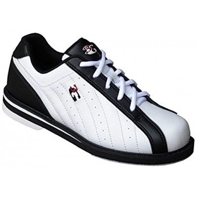 3G Kicks Unisex Bowling Shoes- Black White 4.5 US