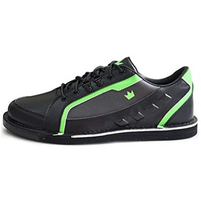 Brunswick Bowling Products Mens Punisher Bowling Shoes Right Hand Wide- E US Black Neon Green 14