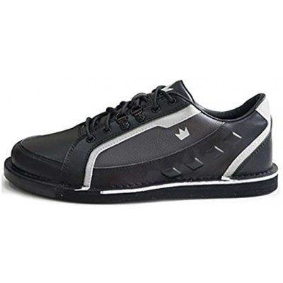 Brunswick Mens Punisher Right Hand Bowling Shoes Size 8.0 Black Silver