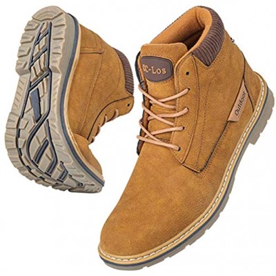 Men's Hiking Boots Non-Slip Leather Casual Boot Water Resistant Shoe Outdoor Shoes Comfortable