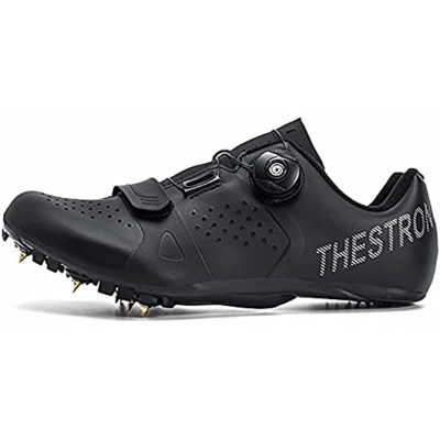 JRYⓇ Track and Field Running Spike Shoe Athletic Sprinting Track and Field Racing Shoes with Rotating Shoe Buckle for Boy and Men