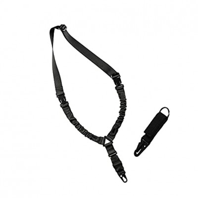 BaiLeWi R-Life Sling Quick Length Adjuster Traditional Sling with Metal Hook Black