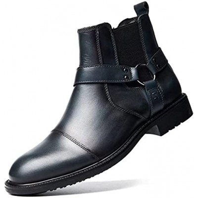 Chelsea Ankle Boots for Men Genuine Leather Oxford Casual and Formal Dress Boot