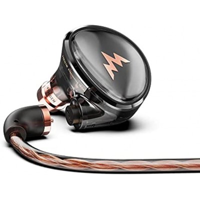 Whizzer Kylin HE01B PU + PEEK Composite Material Diaphragm Dynamic Driver1DD 5N OFC Plating Silver Cables IEMs in-Ear Earphone