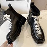 JUSTGUOGANG Lace Up Boots for Men Derby White Lace Height Increasing Elevator Cowhide Leather Non Slip Wearable Waterproof Dress Stylish Vintage Color : Black Size : 6.5