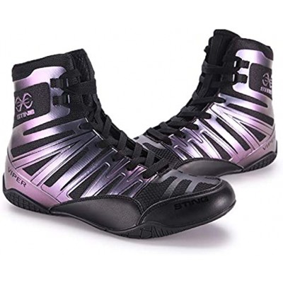 Professional Men's Wrestling Boxing Shoes Ankle Guard Squat Shoes Breathable Non-Slip Fighting Boxing Shoes Top Combat Speed Mens Weightlifting Powerlifting Workout Boxing Boots