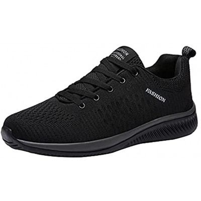 RUNMTE New Unisex Lace Up Running Sport Shoes All-Match Comfortable Casual Training Tennis Shoes for Men Outdoor Non-Slip Fashion Sneakers Work Shoes