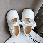 Toddler Girls Ballet Flats Shoes Ballerina Bowknot Jane Mary Wedding Party Princess Dress Girls Dress shoes Mary Jane