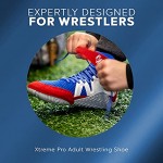 Xtreme Pro Adult Wrestling Shoe's Air Mesh | Easy Velcro Lace Cover | Foam Sock Liner