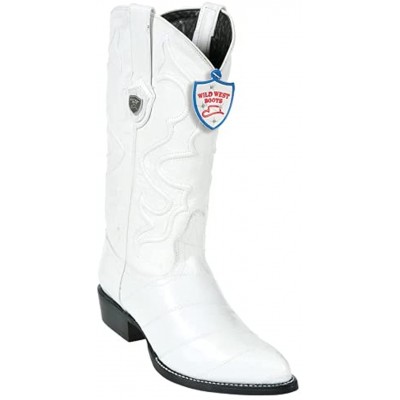Wild West Boots Mens #2990828 J Toe Style Eel | Color White