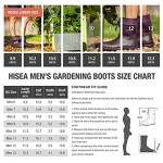 HISEA Men's Ankle Rain Boots Waterproof Garden Boots Rubber Boots Outdoor Work Boots