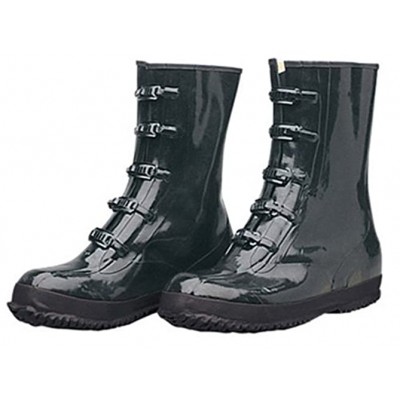 Liberty DuraWear Rubber Fabric Lined Protective Arctic Men's Boot with 5 Buckles Size 07 Black