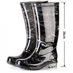 SYZHIWUJIA Rain Boots Man Knee High Rubber Rainboots Camo Waterproof Rubber Boots for Garden Man Rain Footwear Outdoor Boots Children's rain Boots Color : Gray Camouflage Size : 45