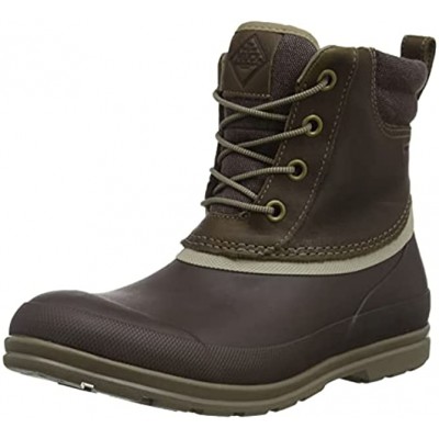 The Original MUCK BOOT COMPANY Originals Duck Lace Up Mens Taupe Dark Brown 12