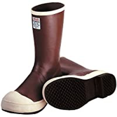 TINGLEY MB924B.14 12-1 2" Safety-Loc Outsole Neoprene Boot with Fabric Liner Plain Toe Size 14 Brick Red Brown