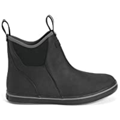 Xtratuf Men's 6 Inch Leather Ankle Deck Boot Black 7