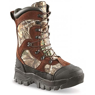 Huntrite Men's Insulated Waterproof Hunting Boots Non-Slip Shoes 1600-gram Realtree Edge Camo