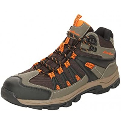 Eddie Bauer Rainer Hiking Boots for Men | Water Resistant Multi-Directional Lug Pattern Burly & Rugged Design Rubber Traction Outsole Cushioned Footbed