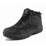 NORTIV 8 Men's Waterproof Hiking Boots Lightweight Mid Ankle Trekking Outdoor Tactical Combat Boots