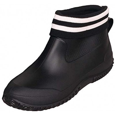 SMajong Rain Boots for Women Waterproof Garden Shoes Men Anti Slip Rubber Ankle Boots Car Wash Shoes Women's Rain Footwear