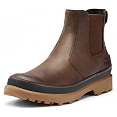 SOREL Men's Caribou Chelsea WP — Waterproof Leather Rain Boots