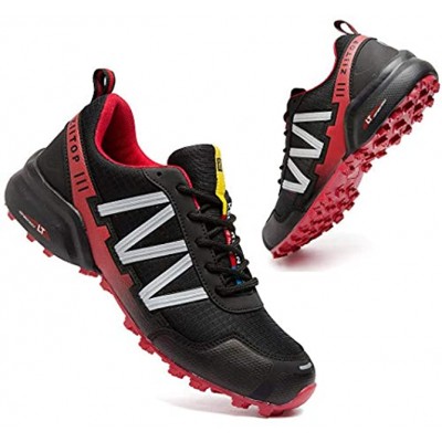 Trail Running Shoes Men Waterproof Walking Hiking Running Shoes for Men Non-Slip All-Terrain Shoes