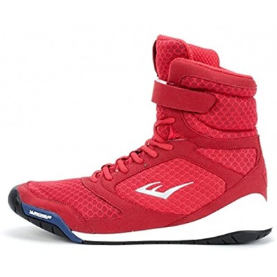 Everlast New Elite High Top Boxing Shoes Black Blue Red Red 11