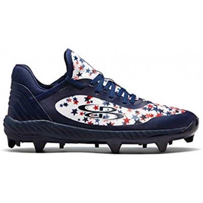 Boombah Women's Raptor AWR USA Stardust Molded Cleat Multiple Sizes