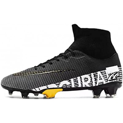 EFSGD High-Top Cleats Soccer Boots for Men Sneaker Turf Football Shoes Firm Ground
