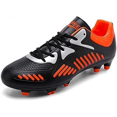 Eliogn Fg Ag Leather Mens Football Boots Soccer Cleats Outdoor Athletics Soccer Shoes for Men